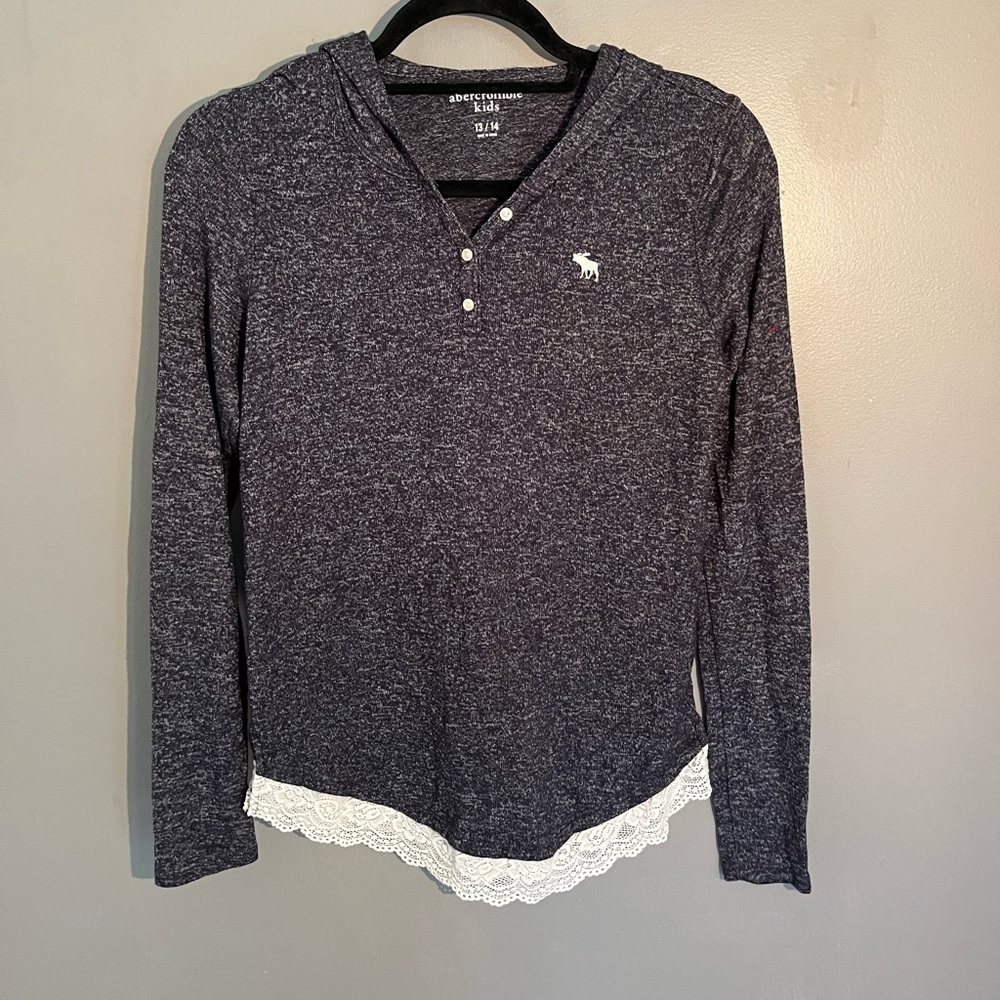 Abercrombie Kids Lace Lined Hooded Tee
